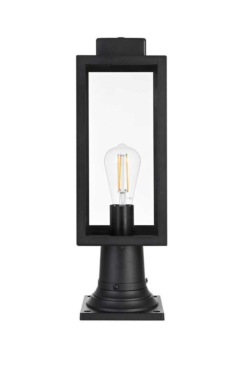 Hilton Outdoor Post Light in Black