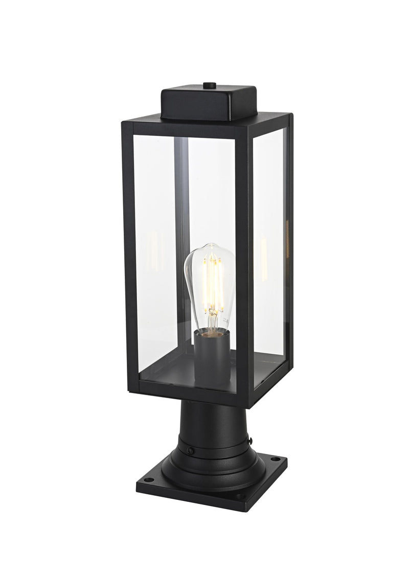 Hilton Outdoor Post Light in Black