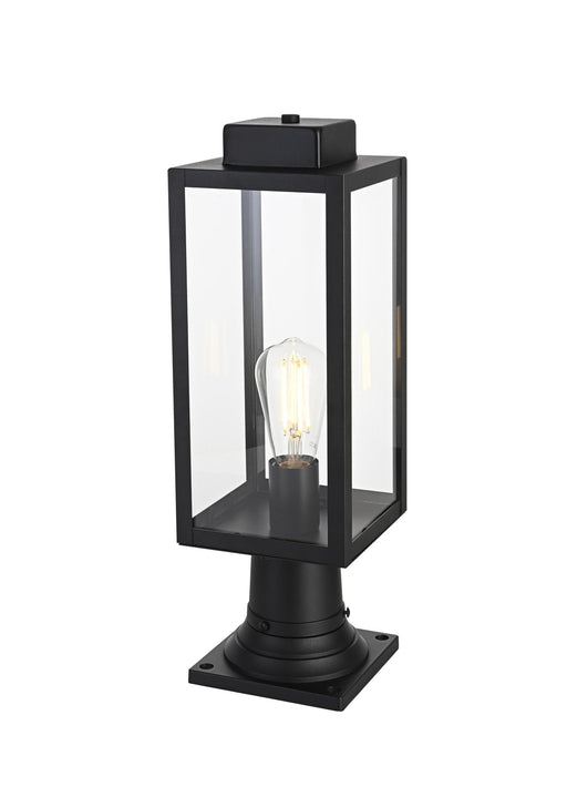 Hilton Outdoor Post Light in Black