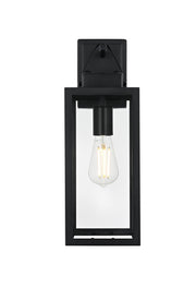 Hilton Outdoor Wall Lantern in Black