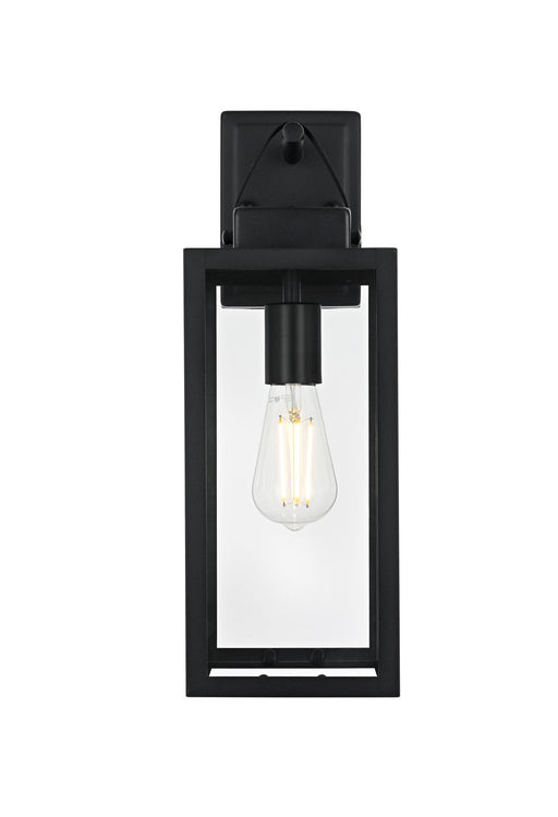 Hilton Outdoor Wall Lantern in Black