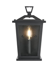 Richmond 7" Outdoor Wall Lantern in Black