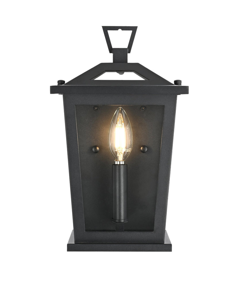 Richmond 7" Outdoor Wall Lantern in Black