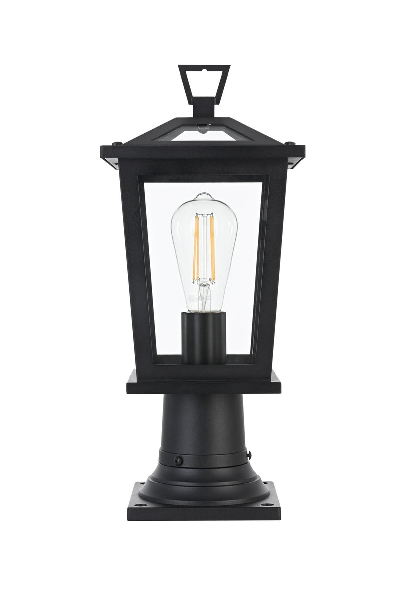 Cayman 7" Outdoor Post Light in Black