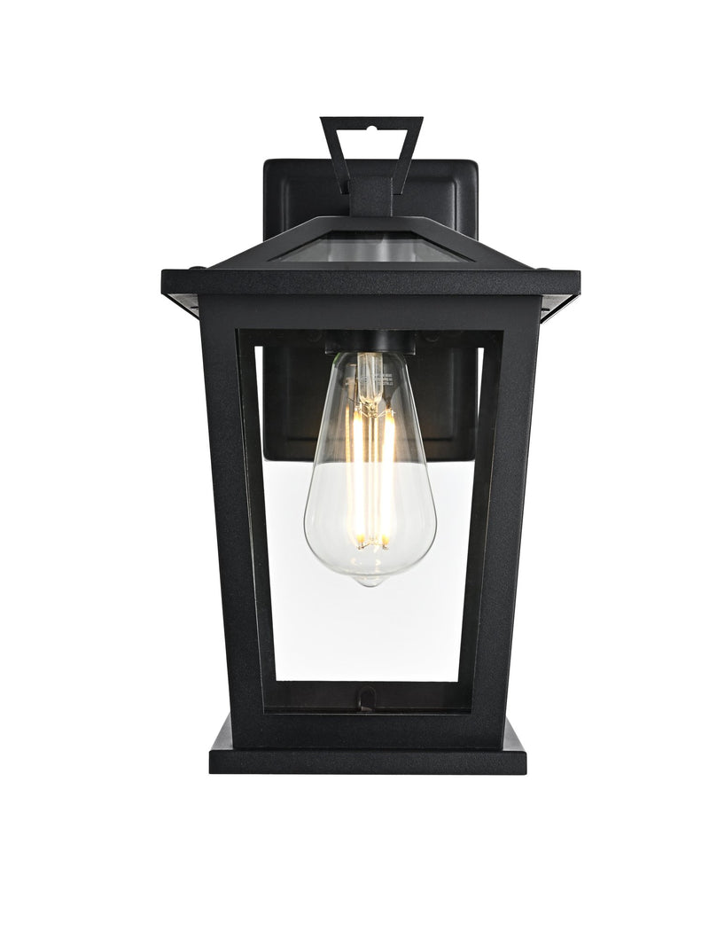 Cayman 7" Outdoor Wall Lantern in Black