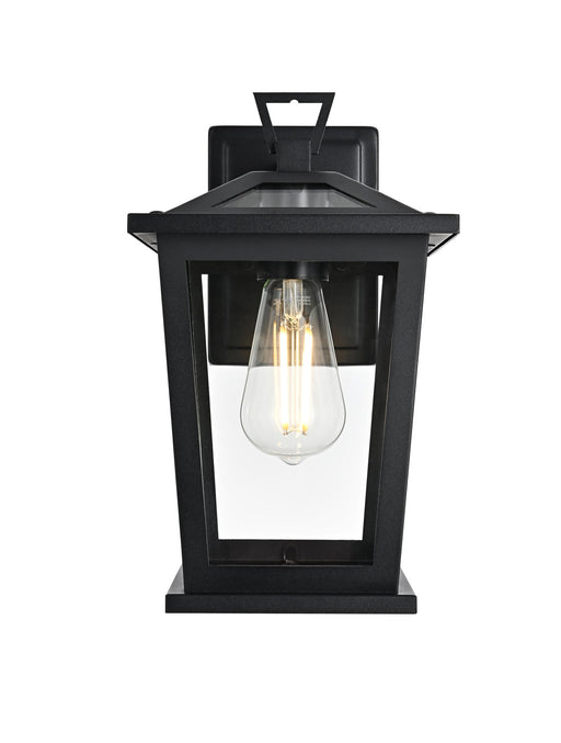 Cayman 7" Outdoor Wall Lantern in Black