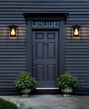 Cayman 7" Outdoor Wall Lantern in Black