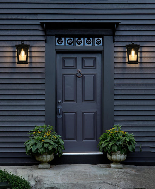 Cayman 7" Outdoor Wall Lantern in Black