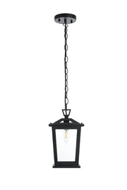 Berks Outdoor Lantern Pendant in Black