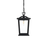 Berks Outdoor Lantern Pendant in Black