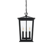 Berks 3-Light Outdoor Lantern Pendant in Black