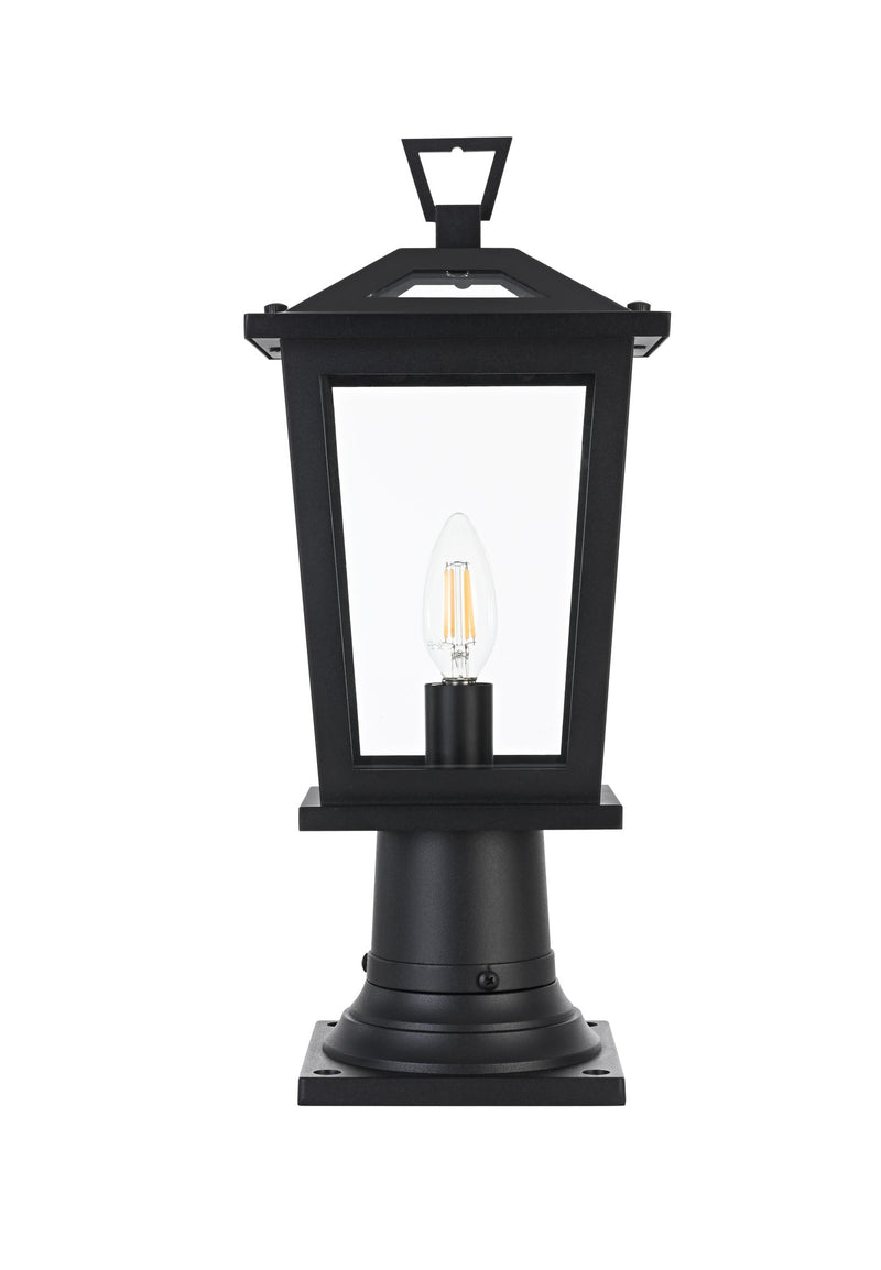 Berks Outdoor Post Light in Black