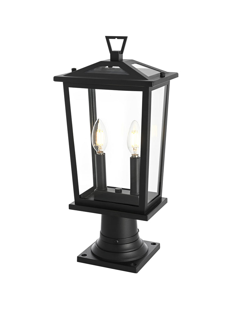 Berks 2-Light Outdoor Post Light in Black
