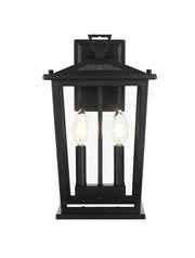 Berks 2-Light Outdoor Wall Lantern in Black