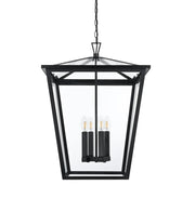 Oxford 4-Light Outdoor Lantern Pendant in Black