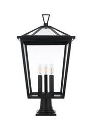 Oxford 3-Light Outdoor Post Light in Black