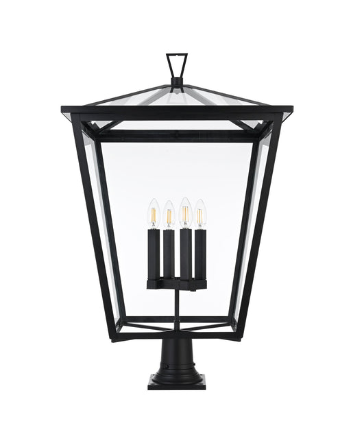 Oxford 4-Light Outdoor Post Light in Black