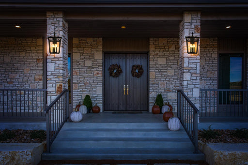 Oxford 3-Light Outdoor Wall Lantern in Black