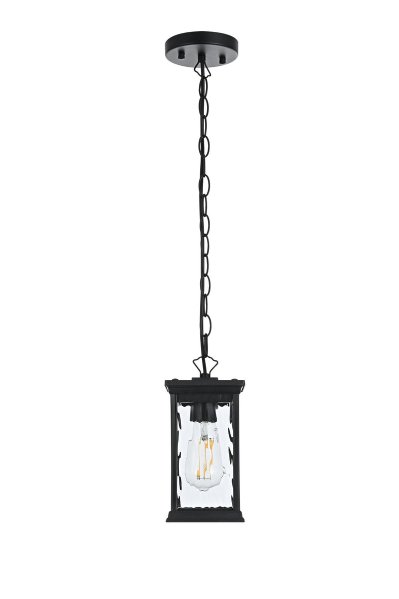 Mascher Outdoor Lantern Pendant in Black