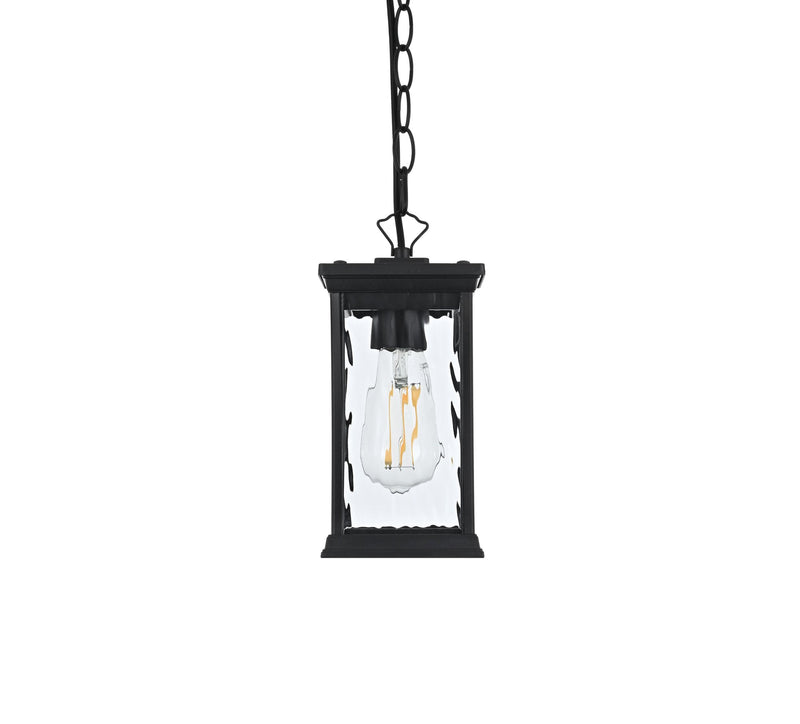 Mascher Outdoor Lantern Pendant in Black