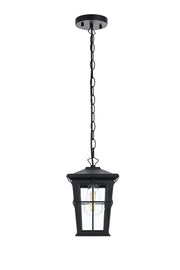 Bodine Outdoor Lantern Pendant in Black