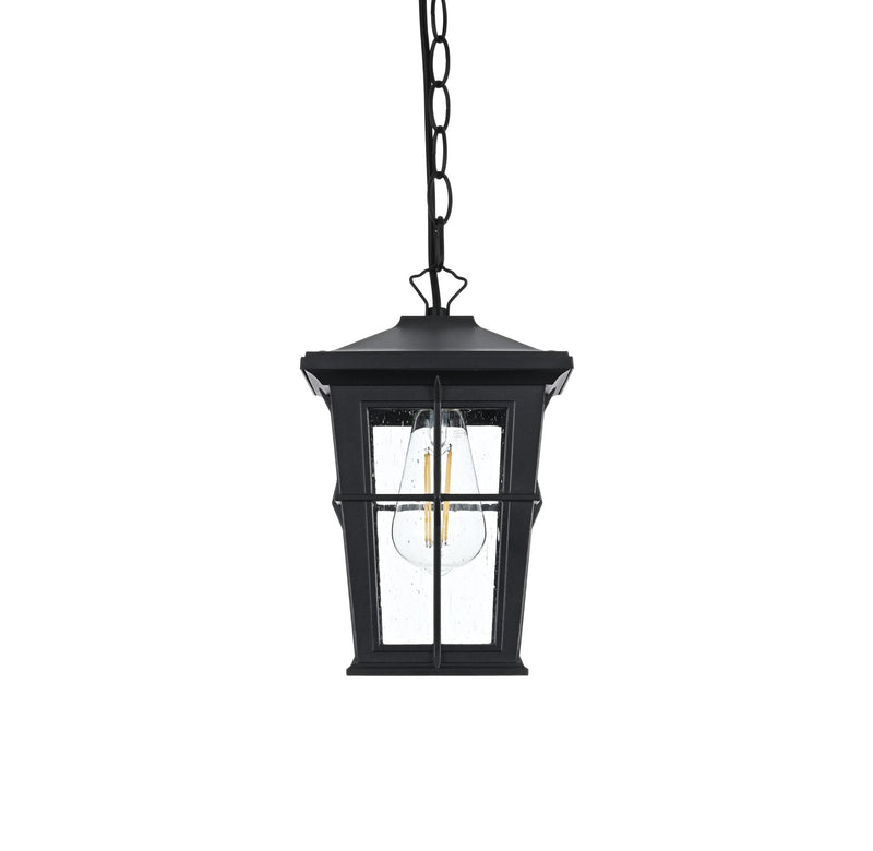 Bodine Outdoor Lantern Pendant in Black