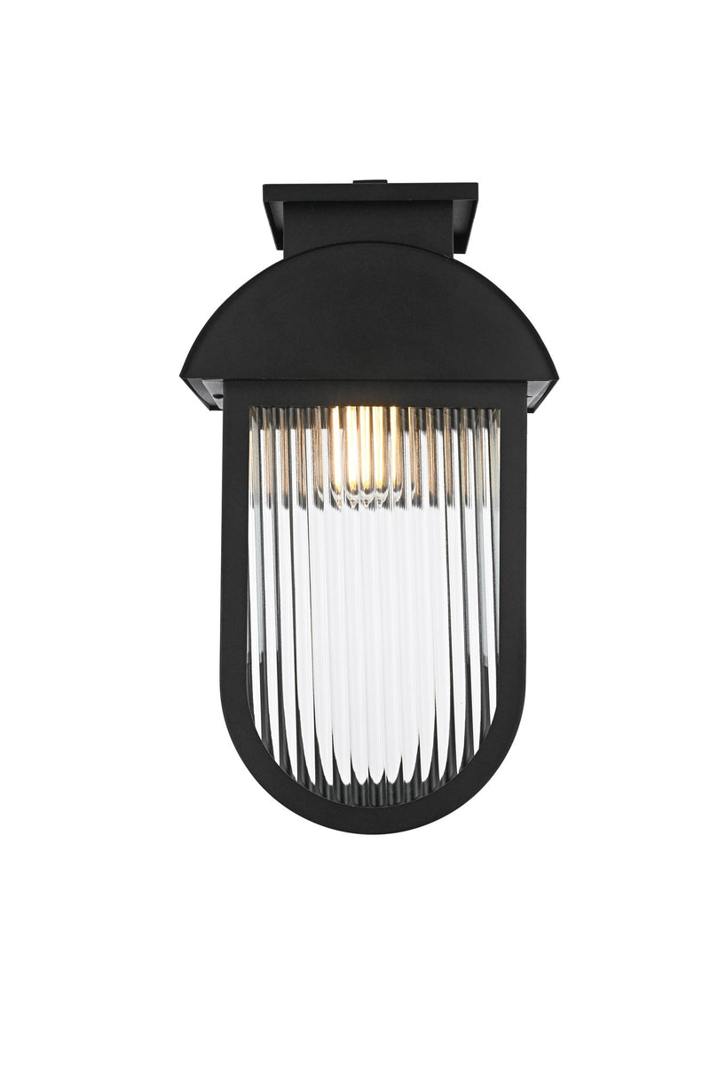 Albert Outdoor Wall Sconce in Black