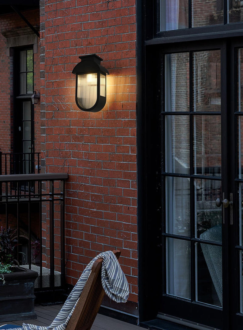Albert Outdoor Wall Sconce in Black