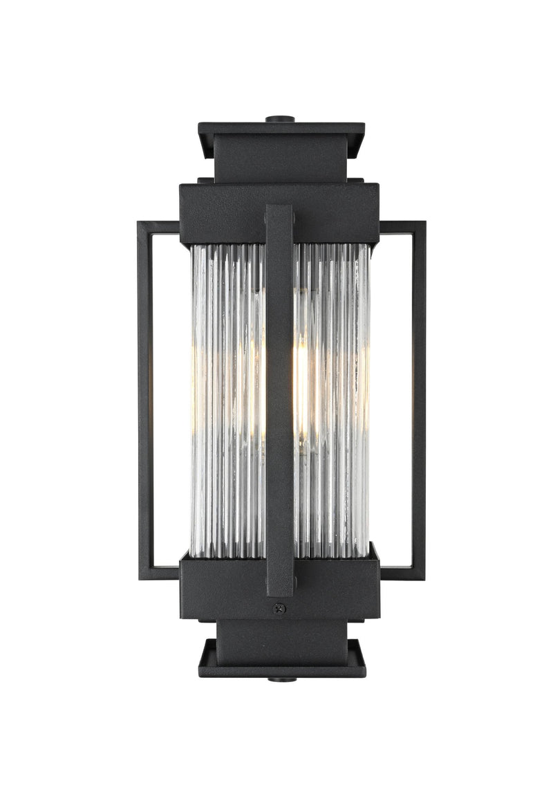 Harlan Outdoor Wall Lantern in Black
