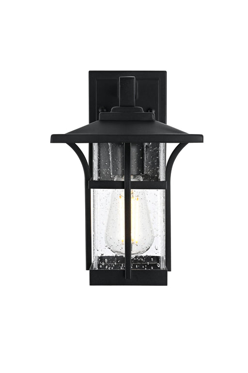 Woodstock Outdoor Wall Lantern in Black
