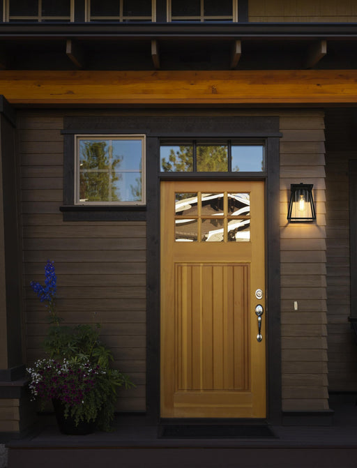 Lambert 7" Outdoor Wall Lantern in Black