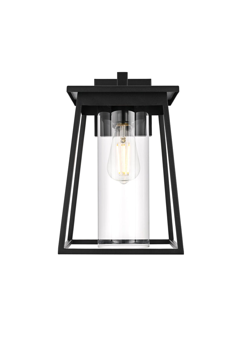 Lambert 8.5" Outdoor Wall Lantern in Black