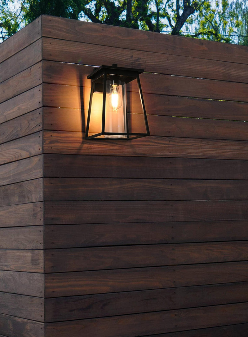 Lambert 8.5" Outdoor Wall Lantern in Black