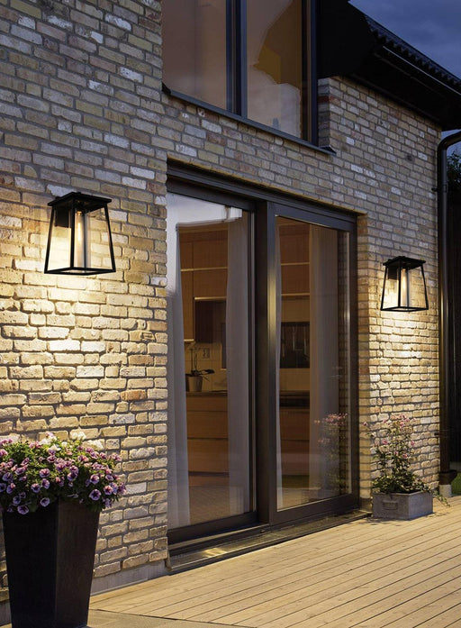 Lambert 11" Outdoor Wall Lantern in Black