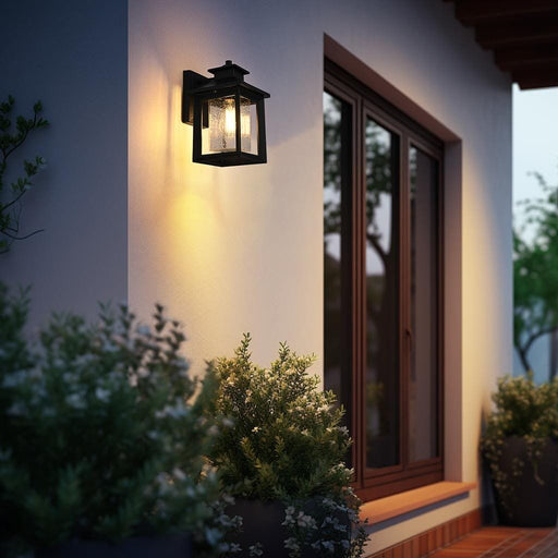 Judson Outdoor Wall Lantern in Black