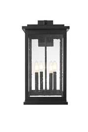 Ringgold 4-Light 11" Outdoor Wall Lantern in Black