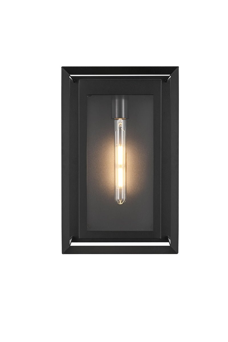 Etting Medium Outdoor Wall Sconce in Black