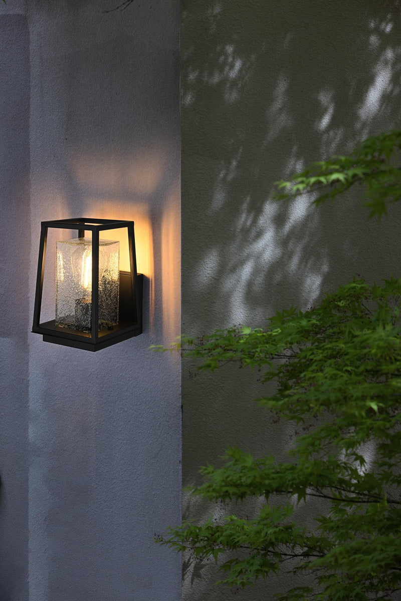 Lehigh 6" Outdoor Wall Lantern in Black