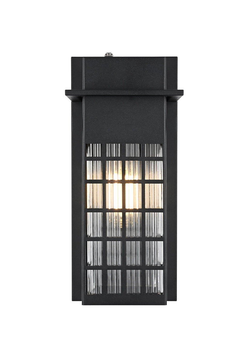 Palmer 15" Outdoor Wall Sconce in Black