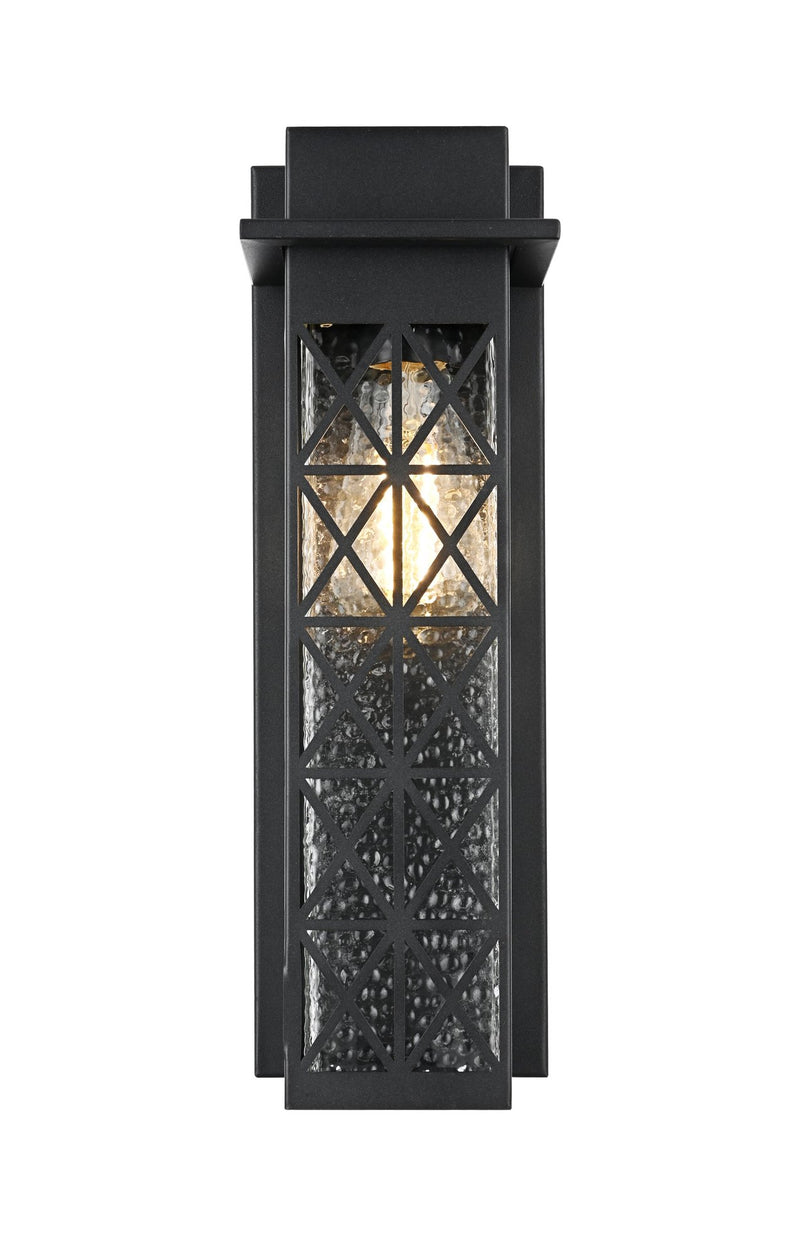 Wildey Large Outdoor Wall Sconce in Black