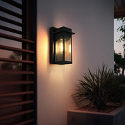 Dunton Small Outdoor Wall Sconce in Black