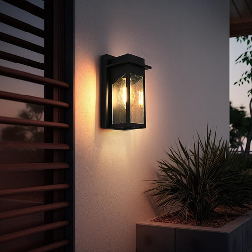 Dunton Small Outdoor Wall Sconce in Black