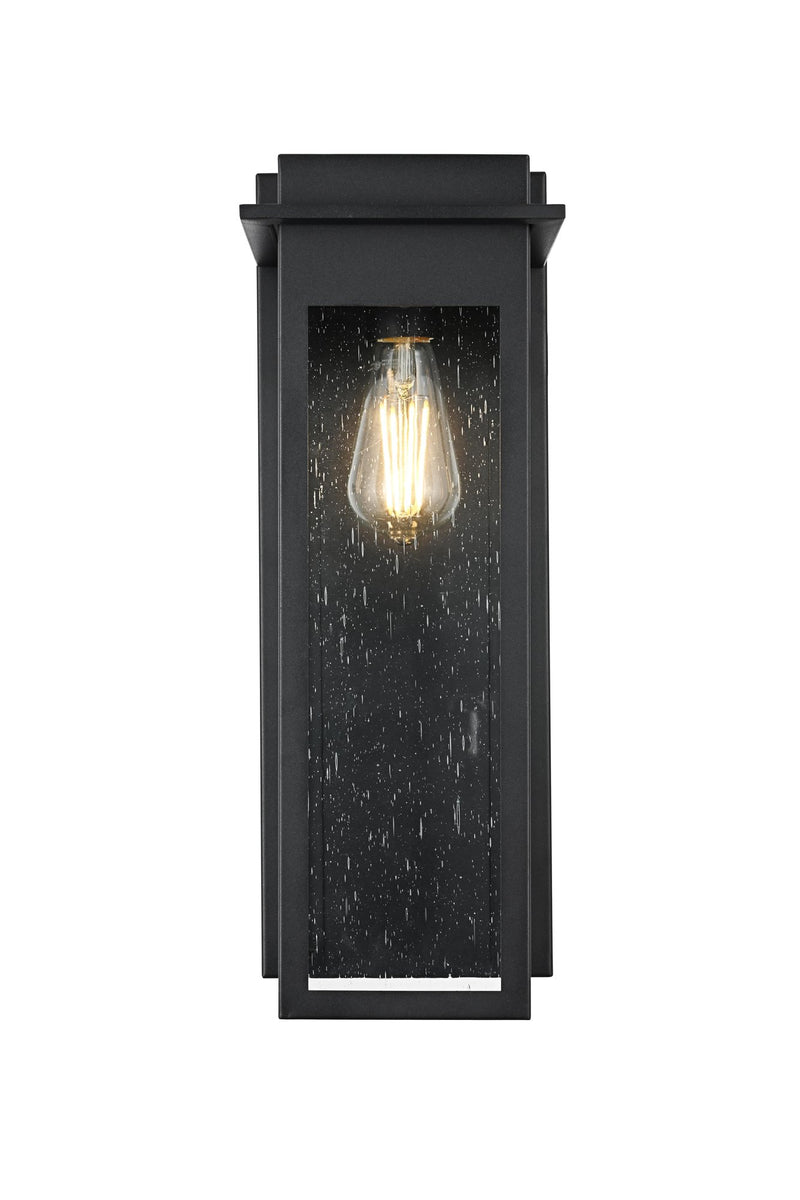 Dunton Large Outdoor Wall Sconce in Black