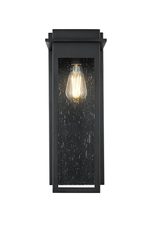 Dunton Large Outdoor Wall Sconce in Black