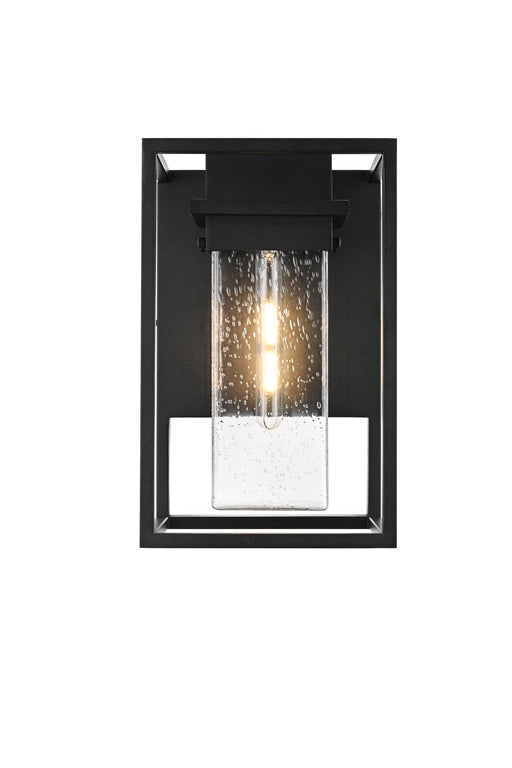 Morse Large Outdoor Wall Lantern in Black