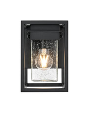 Morse Small Outdoor Wall Lantern in Black