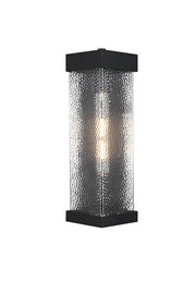 Swain Large Outdoor Wall Sconce in Black
