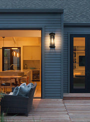 Swain Large Outdoor Wall Sconce in Black