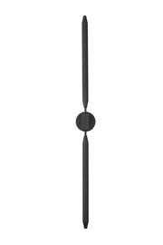 Odin 50" 2-Light Outdoor Wall Sconce in Black