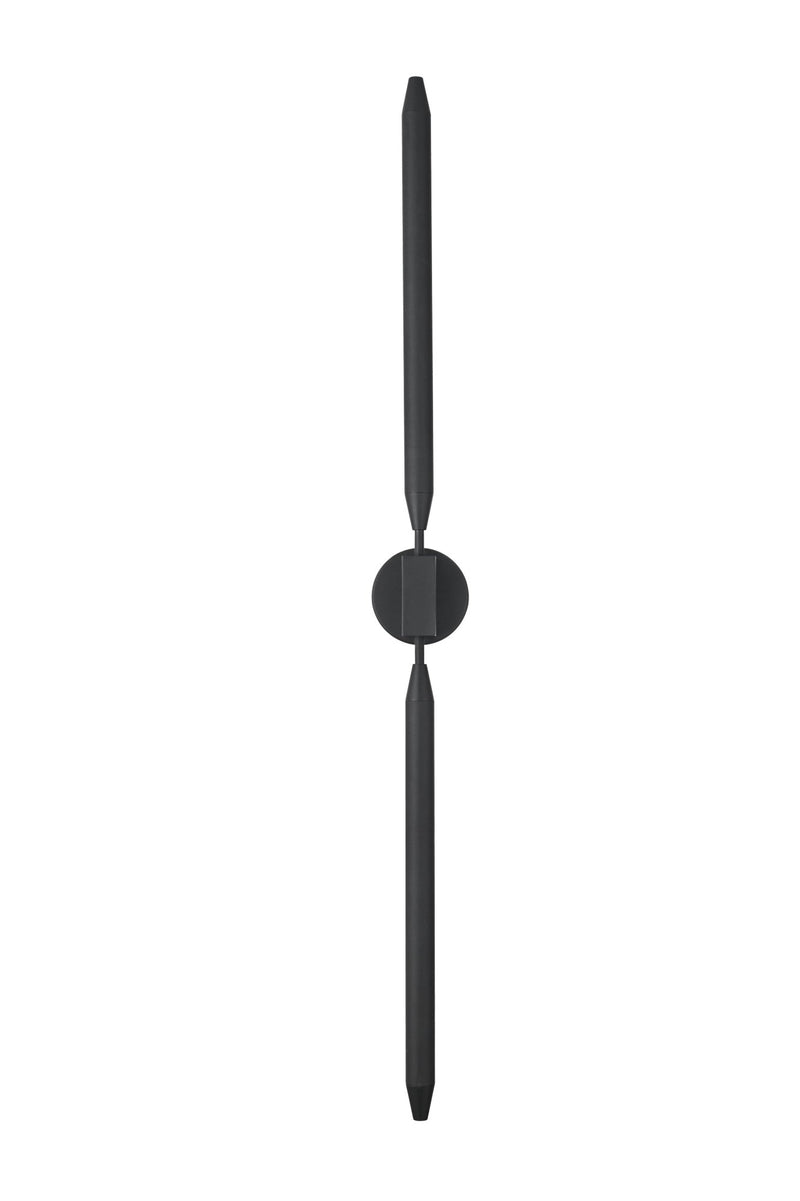 Odin 50" 2-Light Outdoor Wall Sconce in Black